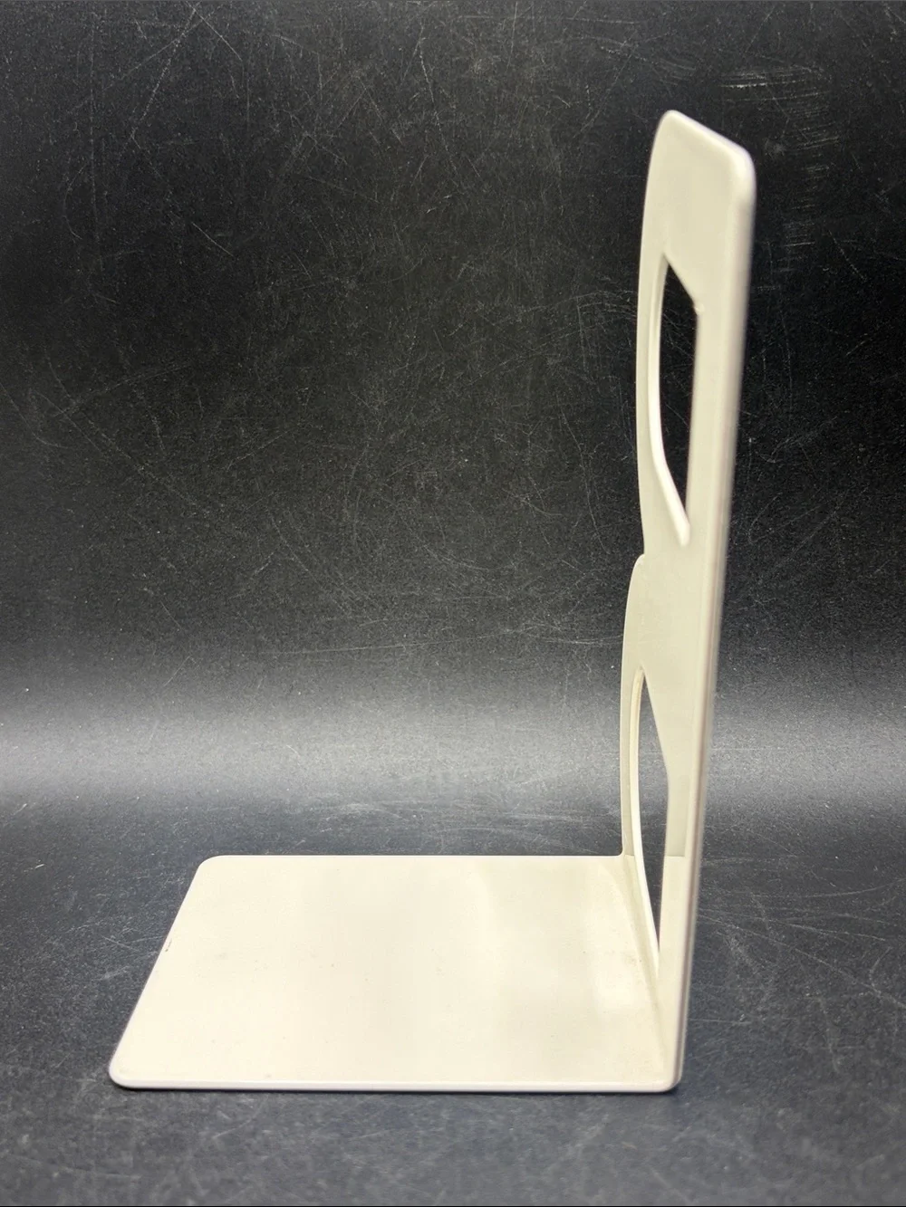 IKEA Billy Letter B Bookend Slanted Metal White Tone Minimalist Shelf Decor